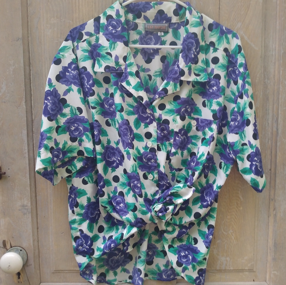 Purple Floral Two Piece Set